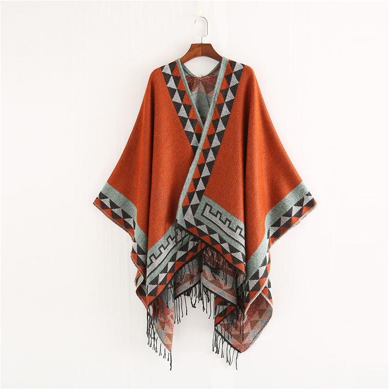 Winter Clothing Women Sale - Indian Style Fashion Geometric Tassel Pashmina