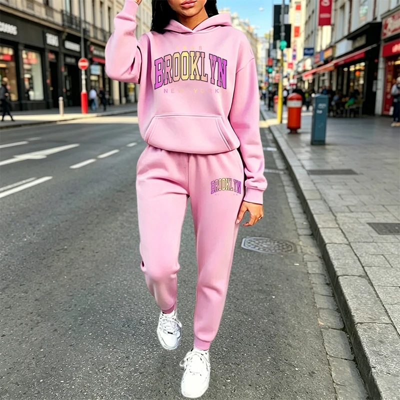 Winter Clothing Men - Casual Women's Outfits Print Hooded Sweatshirt
