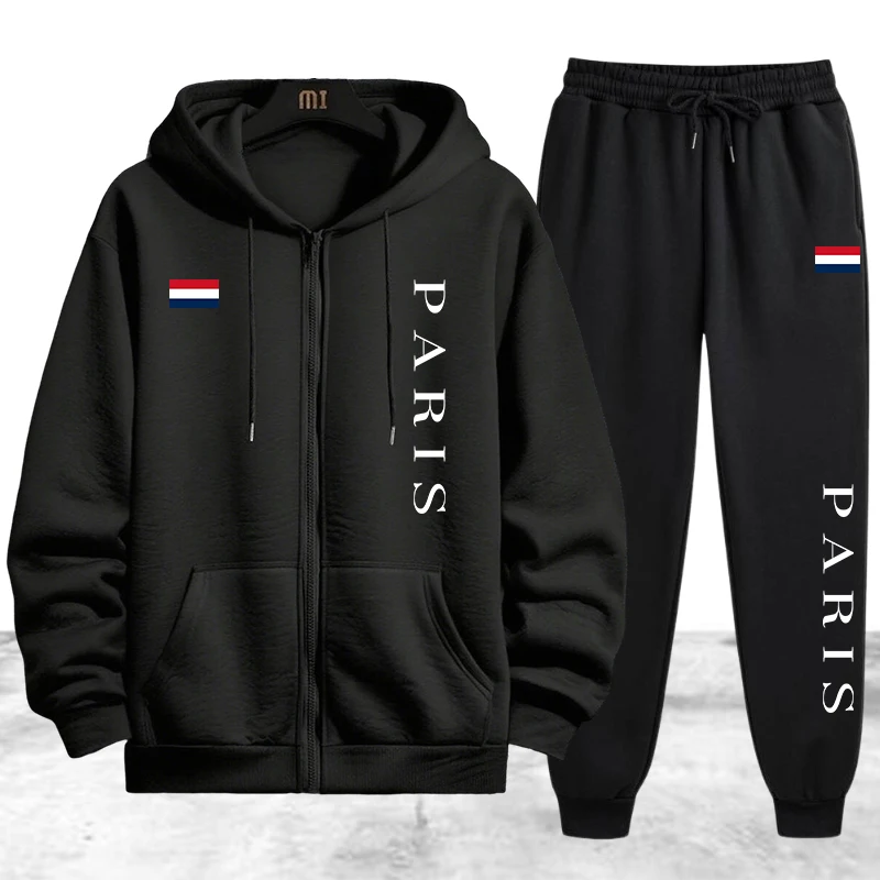 Paris Printing Men's Tracksuit - огляд і ціна Winter Clothing Clearance Sale