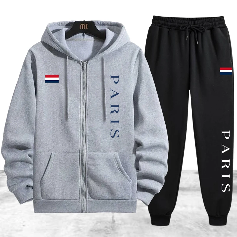 Paris Printing Men's Tracksuit - огляд і ціна Winter Clothing Clearance Sale
