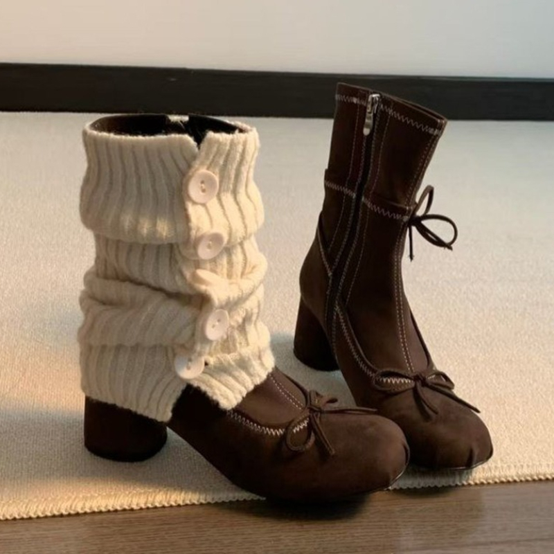 Bow High Heels Women Boots New - огляд і ціна Winter Clothing Clearance Sale