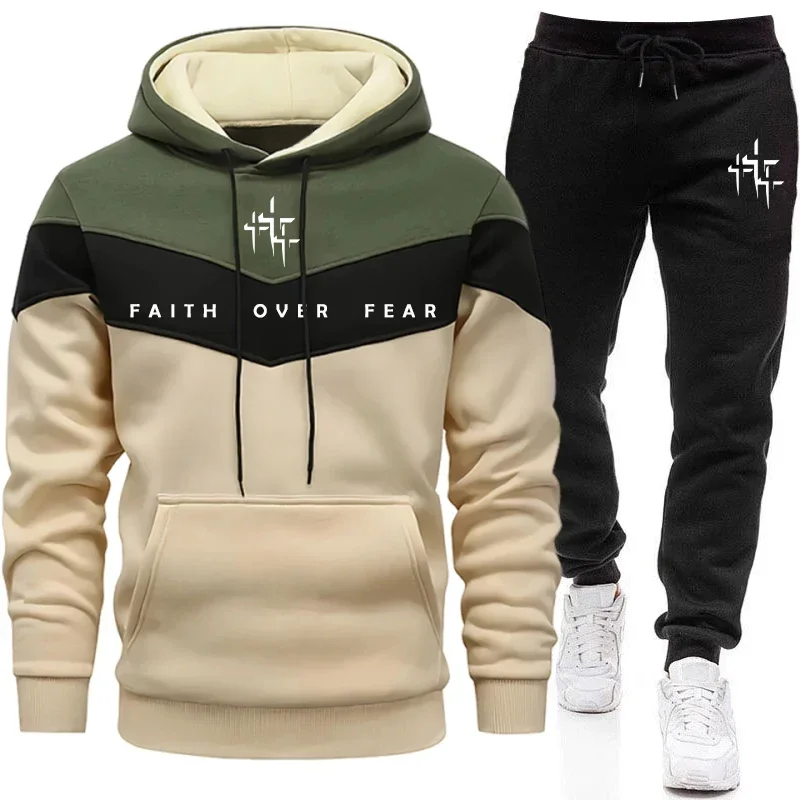 Faith Over Fear Men's Tracksui - огляд і ціна Winter Clothing Men