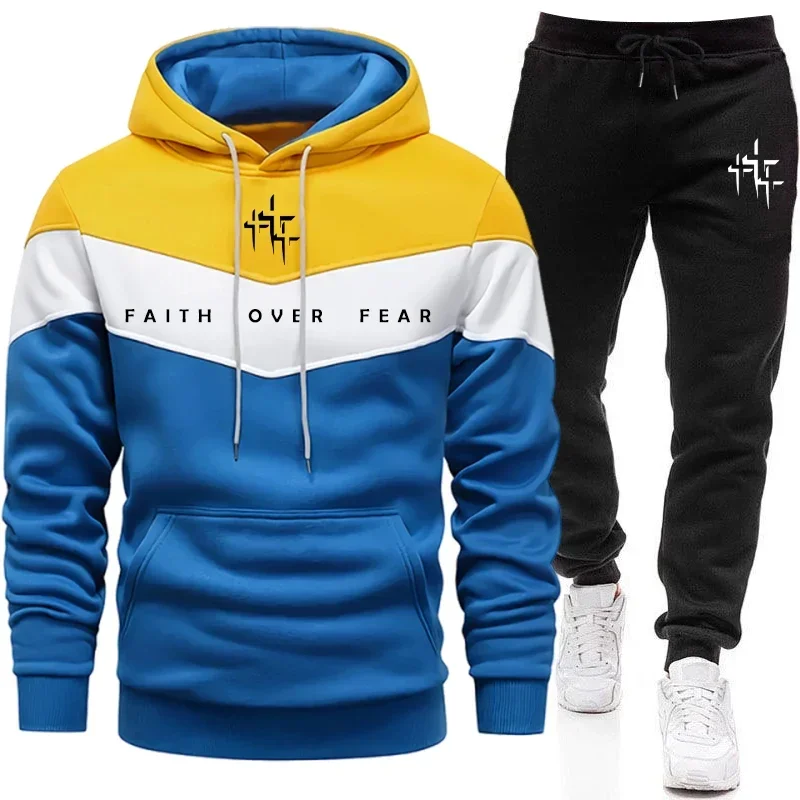 Faith Over Fear Men's Tracksui - огляд і ціна Winter Clothing Men