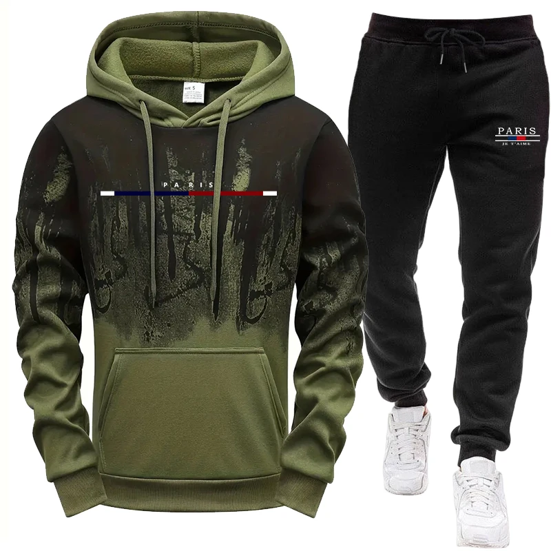 Men's Set/Hoodie/Pants Autumn  - огляд і ціна Winter Clothing Men