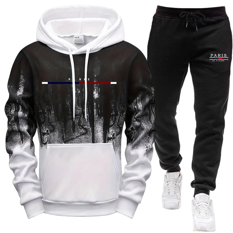 Men's Set/Hoodie/Pants Autumn  - огляд і ціна Winter Clothing Men