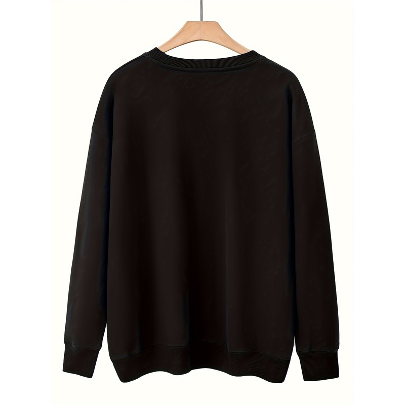 Letter Print Sweatshirt, Casua - огляд і ціна Winter Clothing Ladies