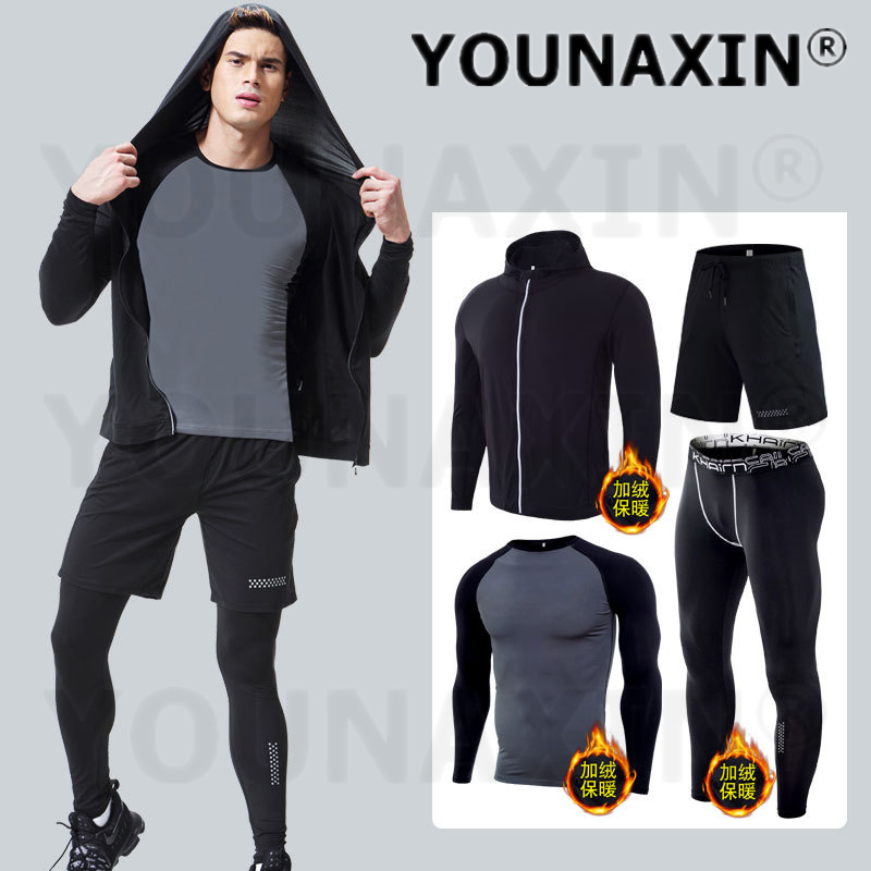 4-piece Men's Fitness Clothing - огляд і ціна Winter Yoga Clothing