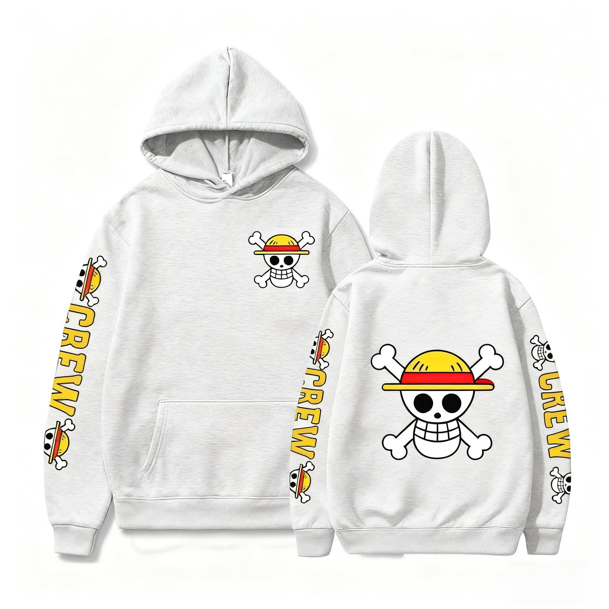 One Piece Skull Print Hoodie M - огляд і ціна Winter Clothing Japan