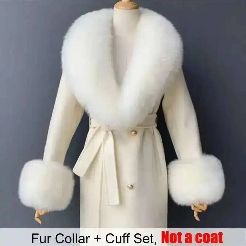 Real Fur Collar And Cuffs Set  - огляд і ціна Winter Clothing Women Sale