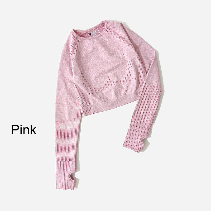 Women Seamless Long Sleeve Cro - огляд і ціна Winter Yoga Clothing