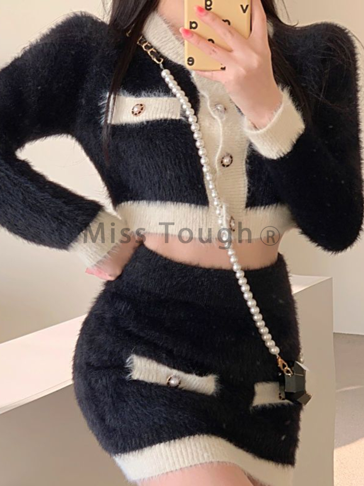 Winter Fluffy Knit 2 Piece Set - огляд і ціна Winter Clothing Sales
