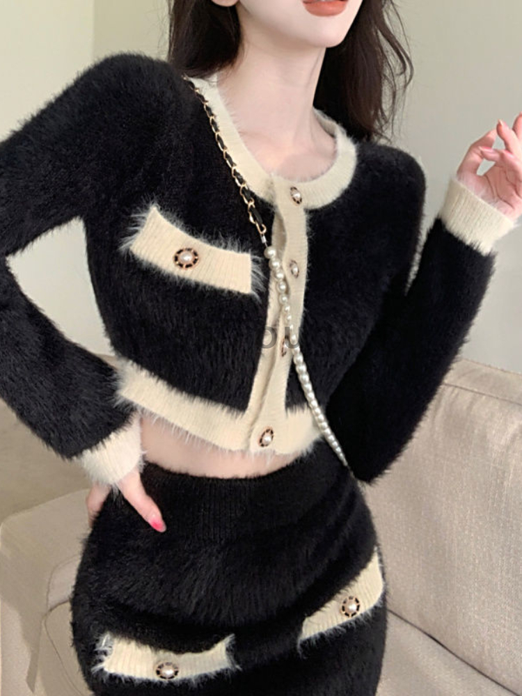 Winter Fluffy Knit 2 Piece Set - огляд і ціна Winter Clothing Sales