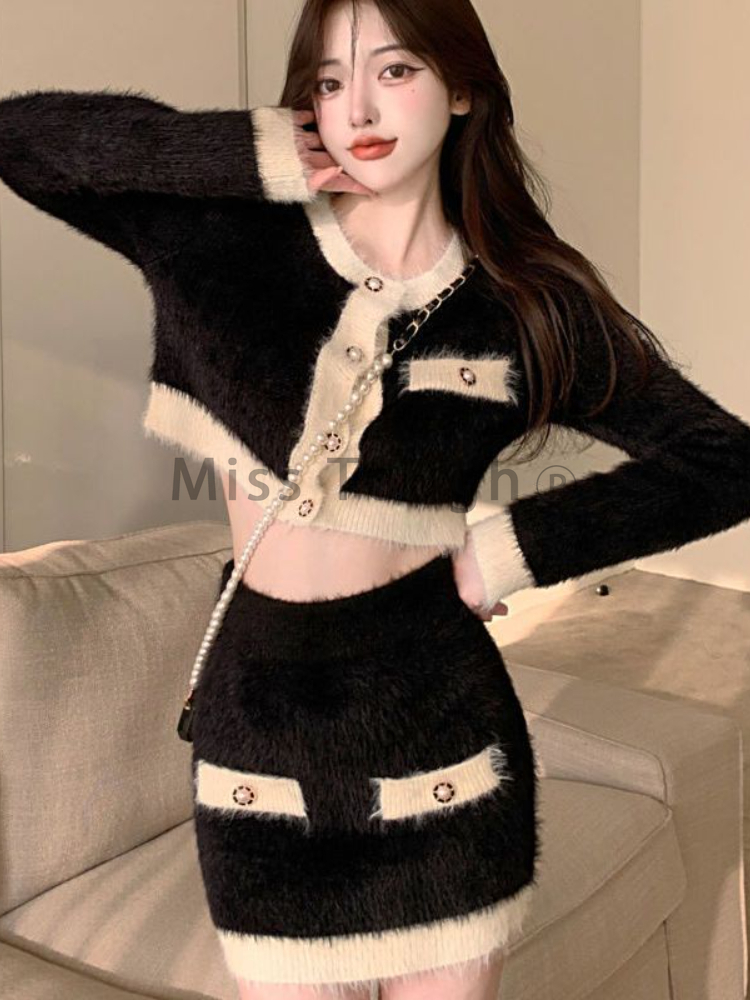 Winter Fluffy Knit 2 Piece Set - огляд і ціна Winter Clothing Sales