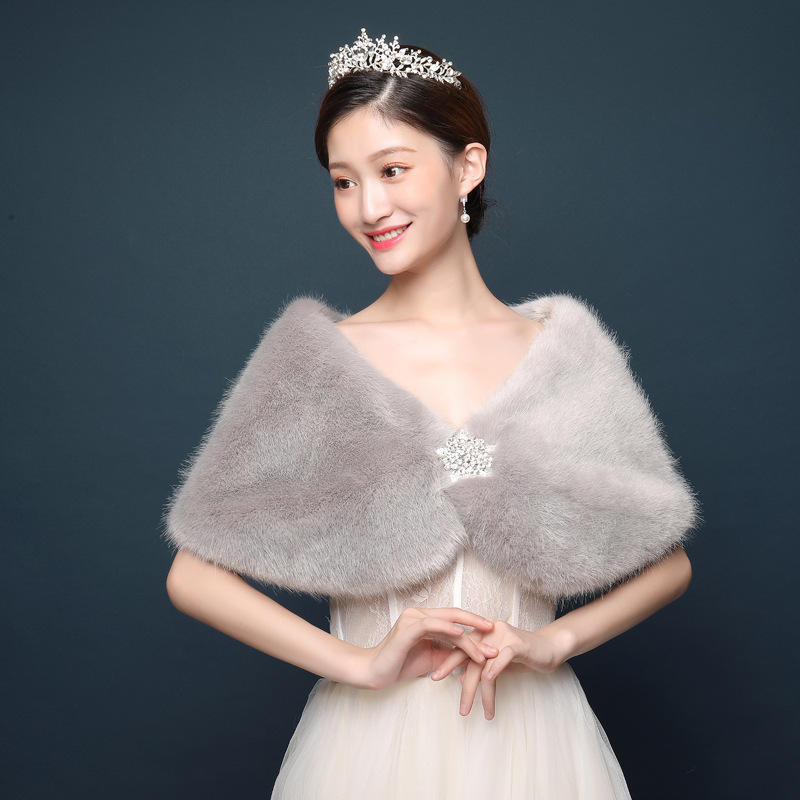 Women Bridal Shawl Wedding Cap - огляд і ціна Winter Clothing Women Sale