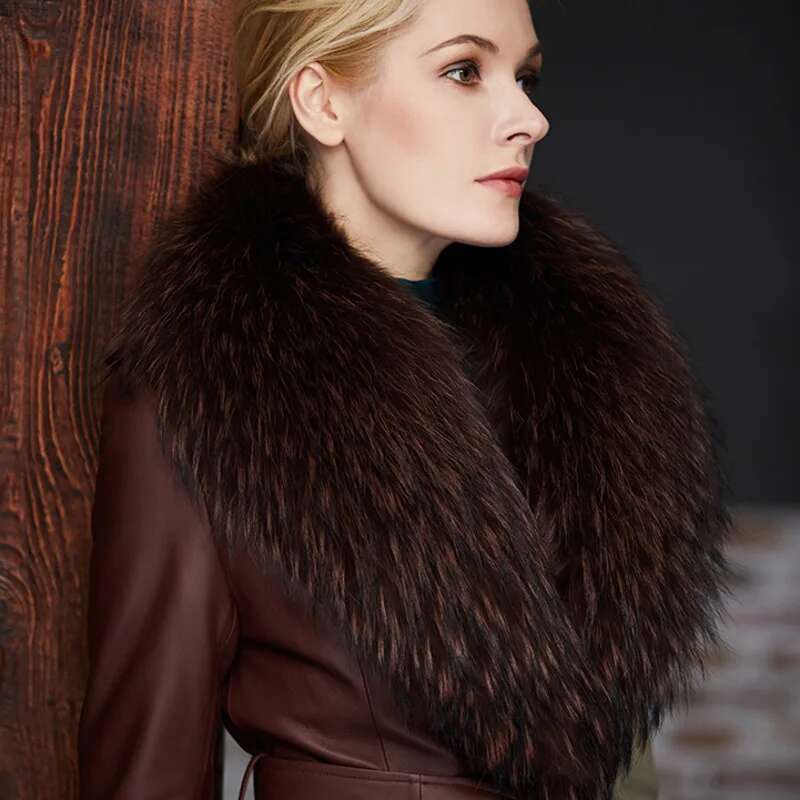 Raccoon Fur Collar Female Wint - огляд і ціна Winter Clothing Women Sale