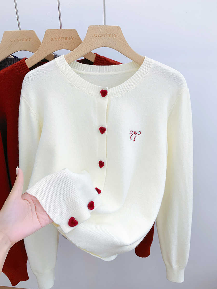 Bow Embroidery Knitted Cardiga - огляд і ціна Winter Clothing Trends 2026